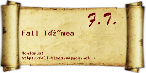 Fall Tímea névjegykártya